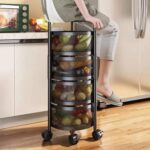 4 Layer Round Shape Kitchen Rack - Image 4