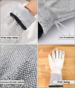 Water proof dishwashing gloves one pcs - Image 4