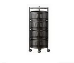 4 Layer Round Shape Kitchen Rack - Image 3